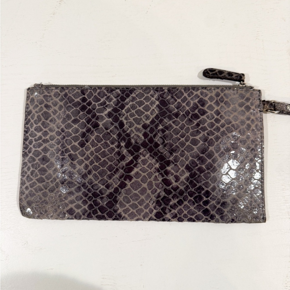 MICHAEL KORS snakeskin clutch wallet wristlet - Picture 2 of 4